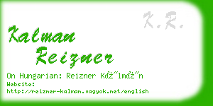 kalman reizner business card